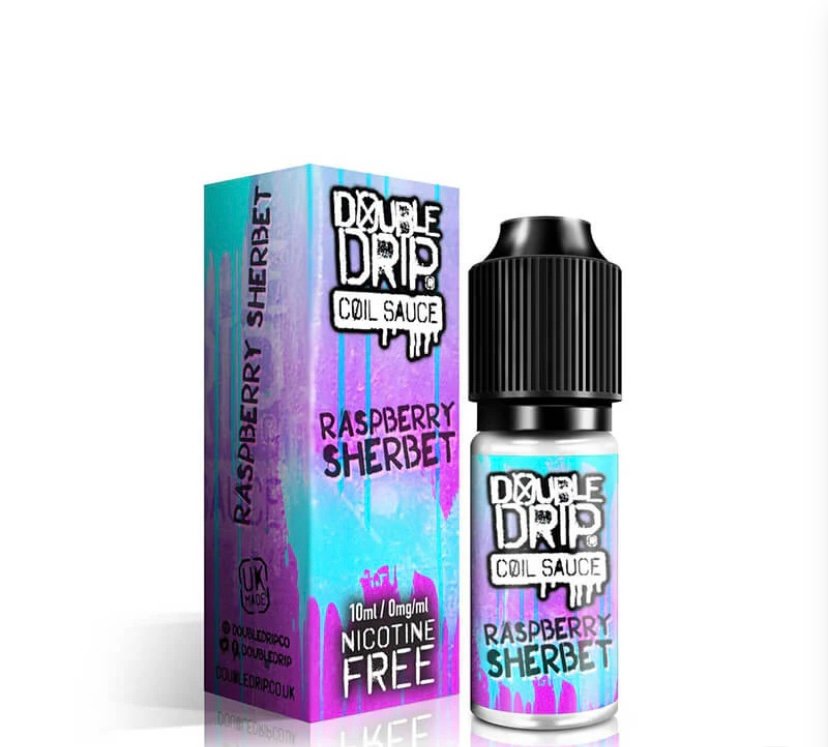 Double Drip Raspberry Sherbet E-Liquid 10ml