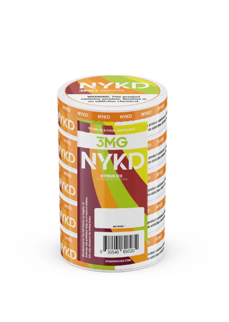 NYKD NICOTINE POUCHES 20CT CAN (5 PACK) - Image 2