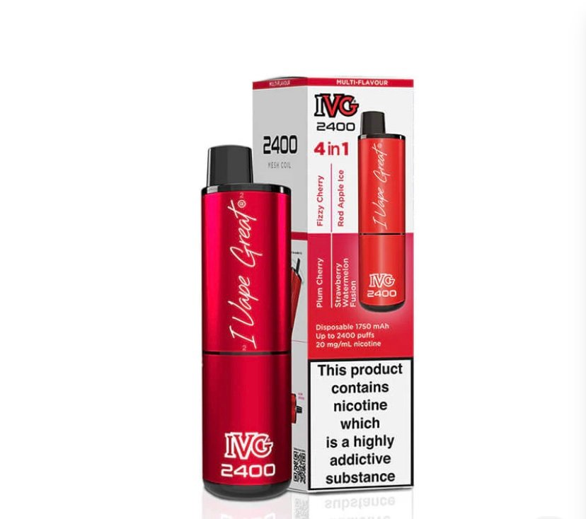 IVG 2400 Red Edition 4 In 1 20mg Disposable Vape