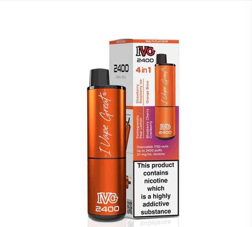 IVG 2400 Juicy Edition 4 In 1 20mg Disposable Vape