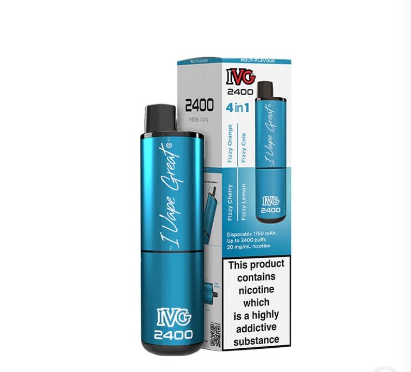 IVG 2400 Fizzy Edition 4 In 1 20mg Disposable Vape