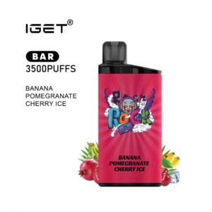 IGET BAR BANANA POMEGRANATE CHERRY ICE 3500 PUFFS