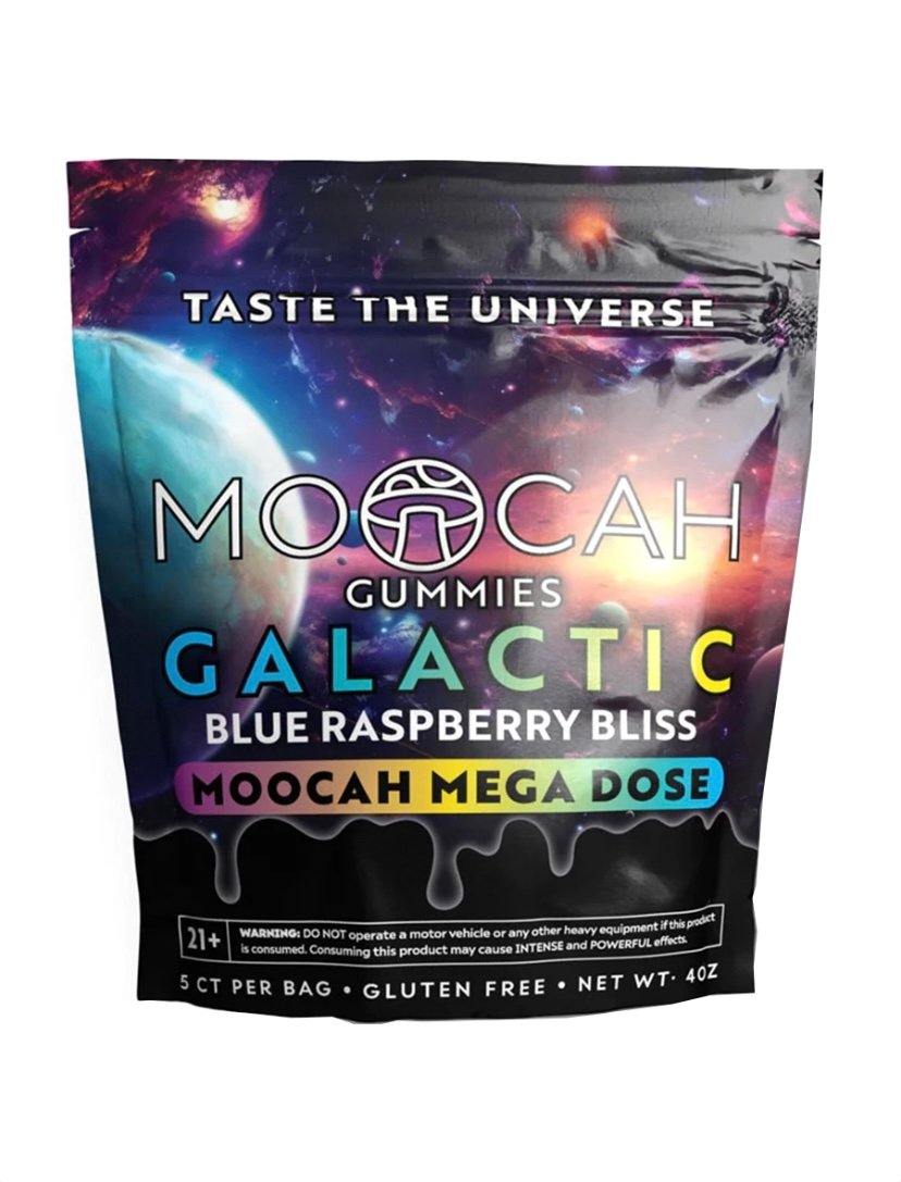Blue Raspberry Bliss Moocah Mega Dose Mushroom Gummies 5ct
