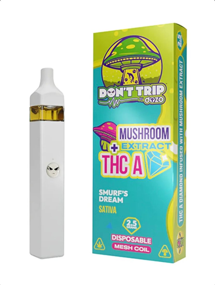 Smurf’s Dream Dozo Mushroom Extract + THC-A Disposable 2.5G