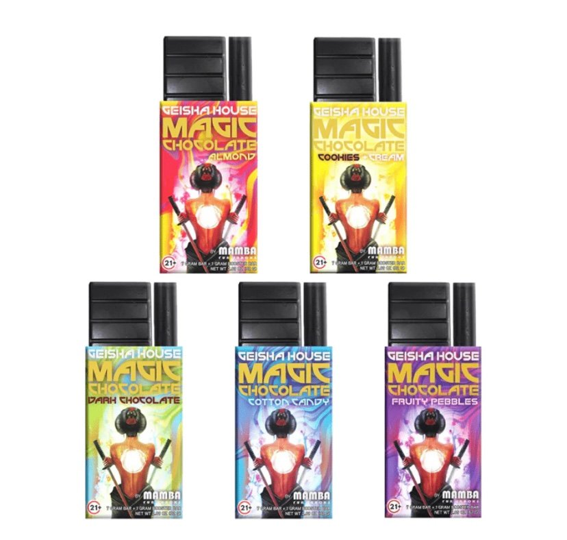 Geisha House Mushroom Chocolate Bar Mambaa Magic 8GM 2 Count - Image 2