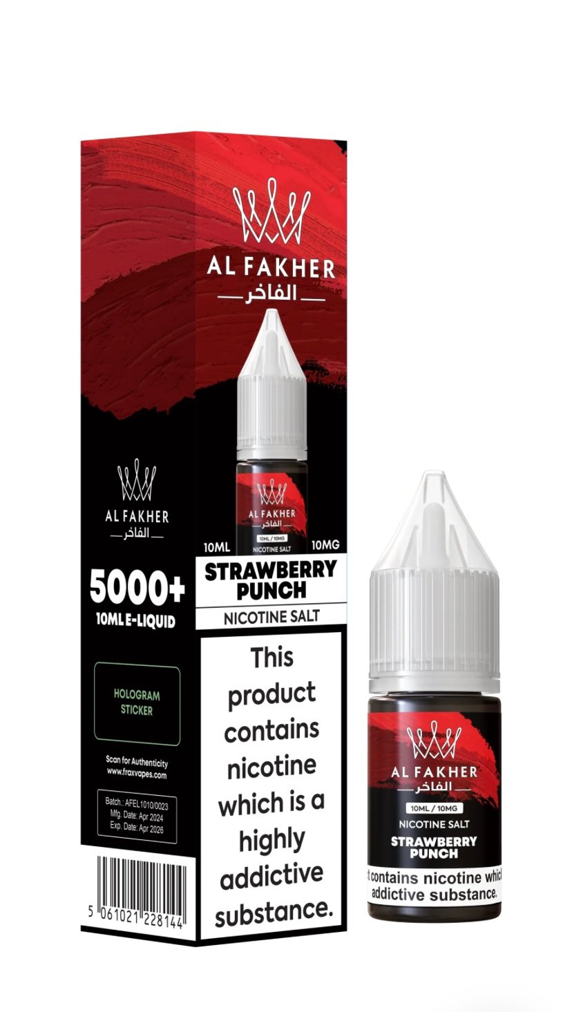 E-LIQUIDS 10MG 10ML STRAWBERRY PUNCH